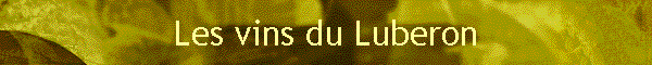 Les vins du Luberon